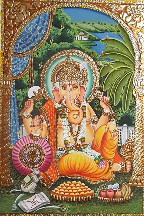 Ganesha Pichwai Painting X International Indian Folk Art