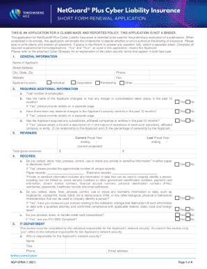 Fillable Online THIS IS AN APPLICATION FOR A CLAIMS MADE AND REPORTED