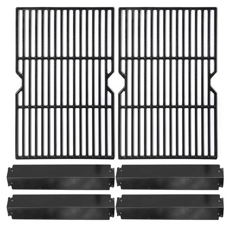 Hongso Porcelain Cast Iron Cooking Grid Grill Grates And Steel Heat