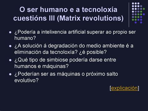 A filosofía no cine Ser humano e tecnoloxía ppt carregar