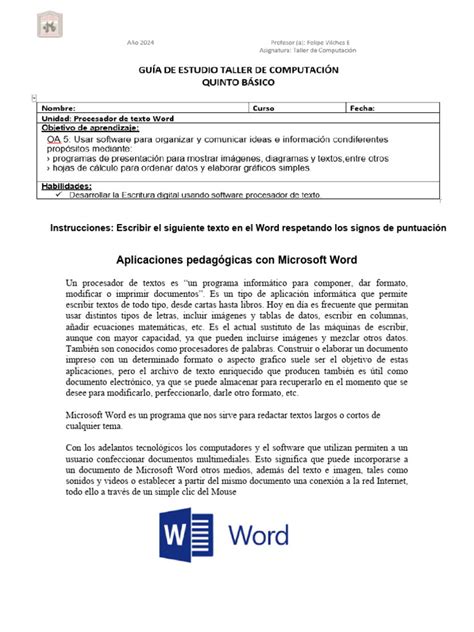 Guia Computacion 5° Basico | PDF 