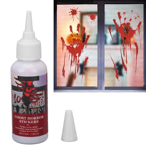 Halloween Liquid Handprint Sticker Horrible Bloody Diy Liquid Sticker