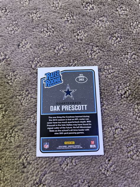 Donruss Rated Rookies Dak Prescott Rc Ebay