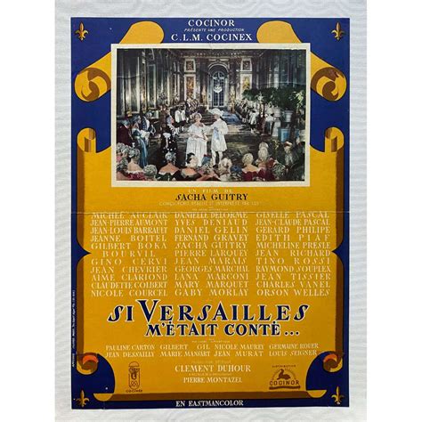 Si Versailles M Etait Conte Affiche De Film Entoil E X Cm