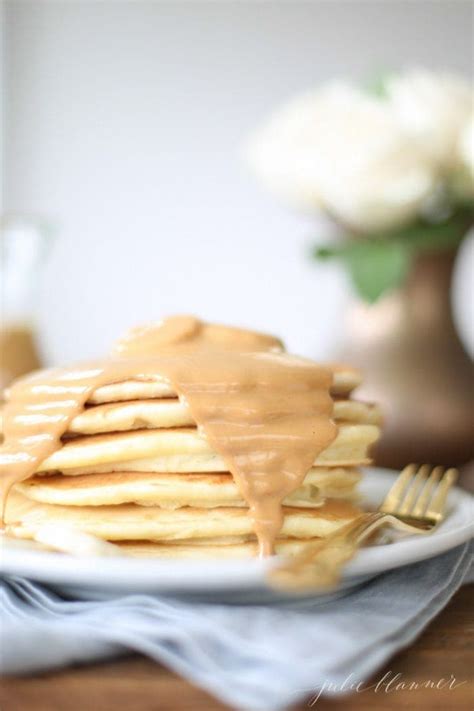 Classic Pancake Recipe With Peanut Butter Syrup