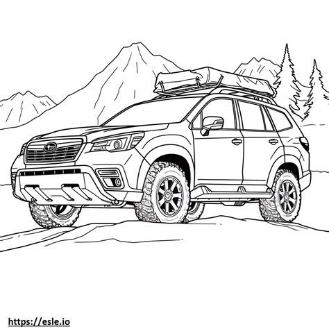 Subaru Forester Wilderness Awd Coloring Page