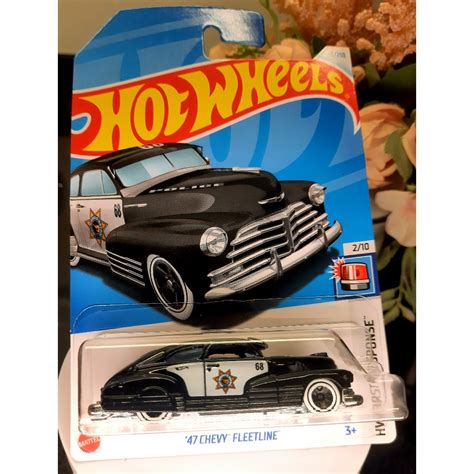HOT WHEELS CHEVY FLEETLINE BLACK RTH Shopee Malaysia