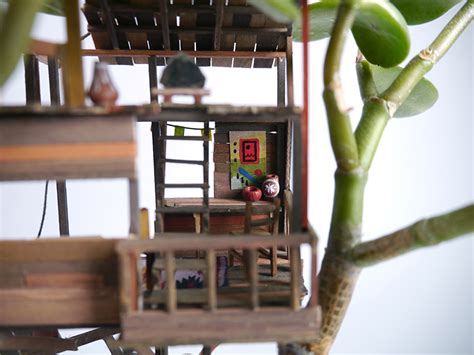 Jedediah Corwyn Voltz Builds Tiny Treehouses In Succulent And Cacti Plants