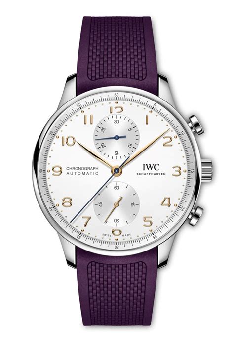 The New Colourful Rubber Straps For IWC Portugieser Chronograph 3716