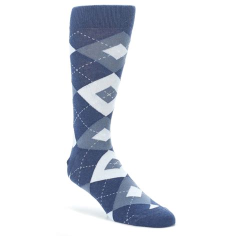 Steel Blue Navy Argyle Mens Dress Socks Boldsocks Mens Dress Socks Steel Blue Dress Bold