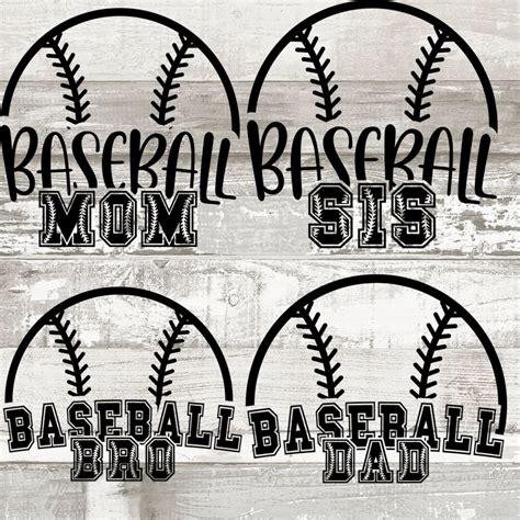 Baseball Family SVG Bundle - Etsy