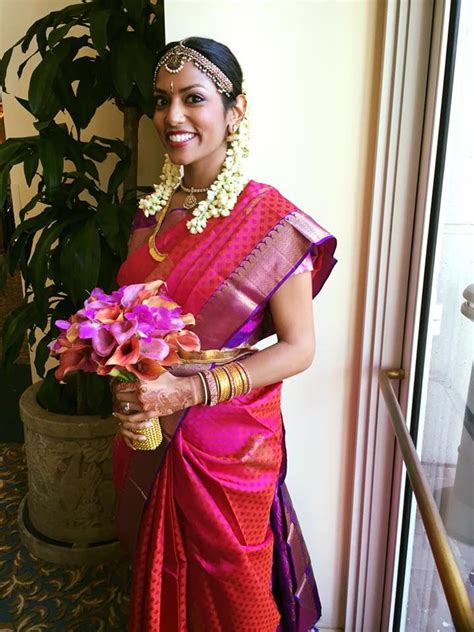 Traditional South Indian Bridal Attire Hair And Makeup By Badar Hair