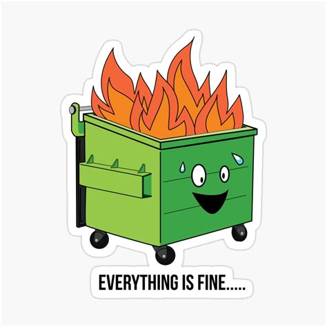 Cute Kawaii Printable Dumpster Fire Clipart Commercial Use 48 OFF