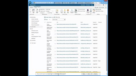 Sharepoint Exporting A List To Excel Youtube