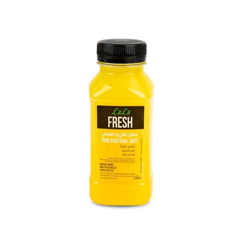 Lulu Fresh Orange And Ginger Juice 250ml Online At Best Price Juices