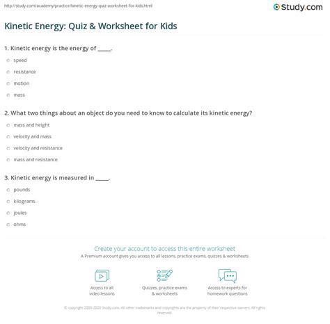 Calculating Kinetic Energy Worksheet Gcse Energy Work Gravitational Kinetic Energy Mixed