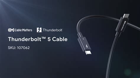 The first Thunderbolt 5 cables are here, but there’s barely anything to ...