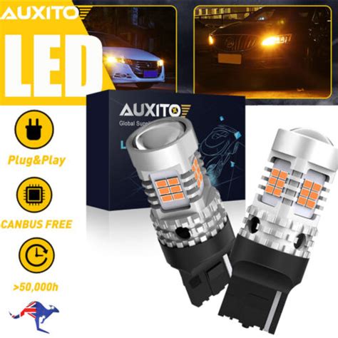 CANBUS 7443 7440 W21W 26smd T20 LED Amber Turn Signal Indicator Light