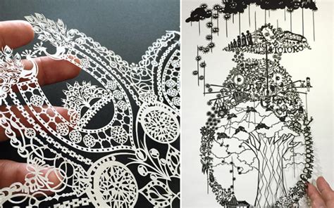 Japanese Paper Cutting Artist Creates Magic With Just A Knife And His