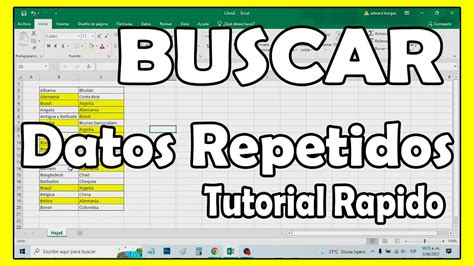 Como BUSCAR Datos Repetidos En COLUMNAS En EXCEL Resaltar Datos