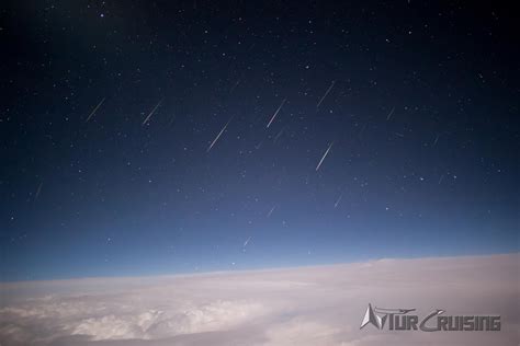 Stunning View Of The Perseid Meteor Shower Last Night From The Flight