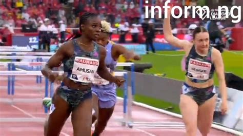 Tobi Amusan Wins Stockholm Diamond League Womens 100 Metres Hurdles