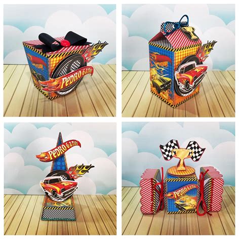 Kit Festa Papelaria Personalizada Tema Hot Wheels Shopee Brasil