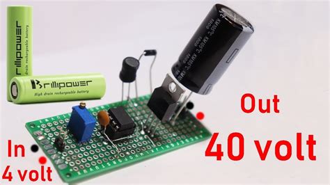 4 Volt To 40 Volt Boost Converter Circuit YouTube