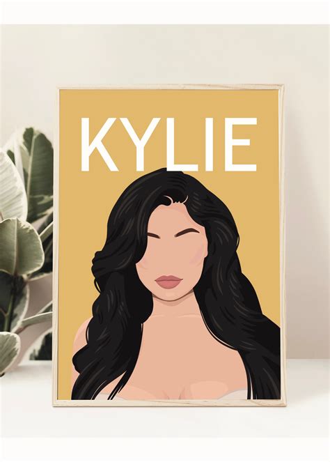 Kylie Jenner Poster Text Merch Kardashian Poster Kylie Jenner Wall Art Kylie Jenner Card Instant