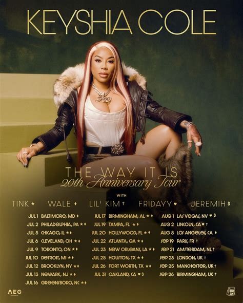 Keyshia Cole Announces 'The Way It Is' 20th Anniversary Tour Dates