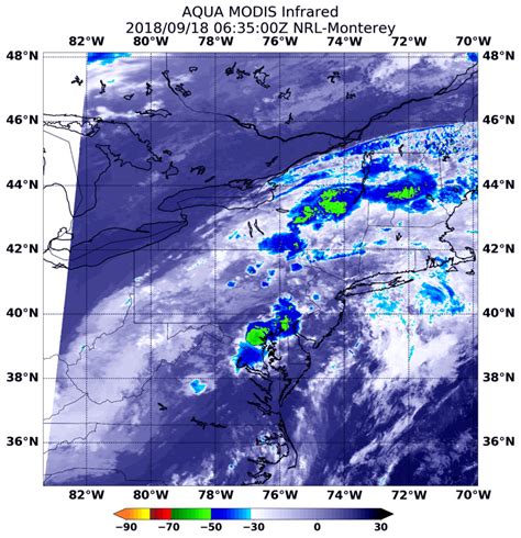 NASA satellite imagery shows the impact of hurricane Florence