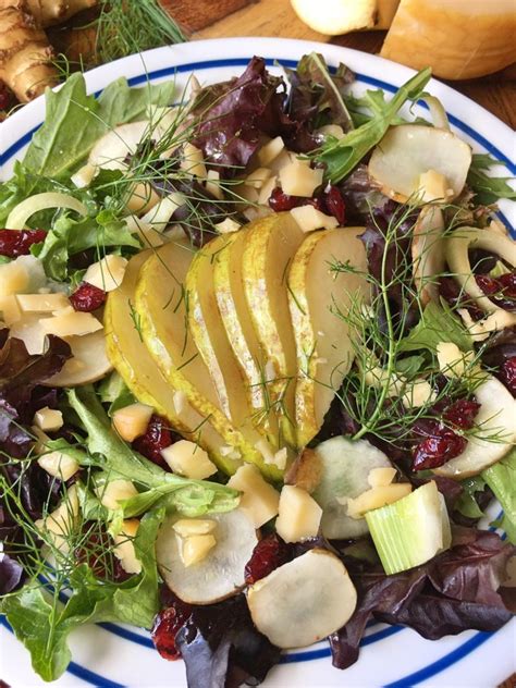 Pear Fennel Sunchoke Salad Fallflavors Cindy S Recipes And Writings