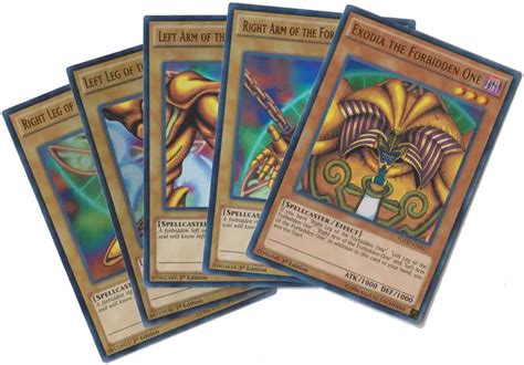 Yugioh Yugis Legendary Decks Single Card Ultra Rare Yugis Exodia Set