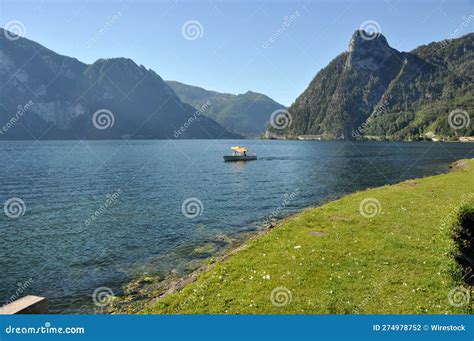 Lake Traunsee At Traunkirchen In Upper Austria Stock Photo Image Of