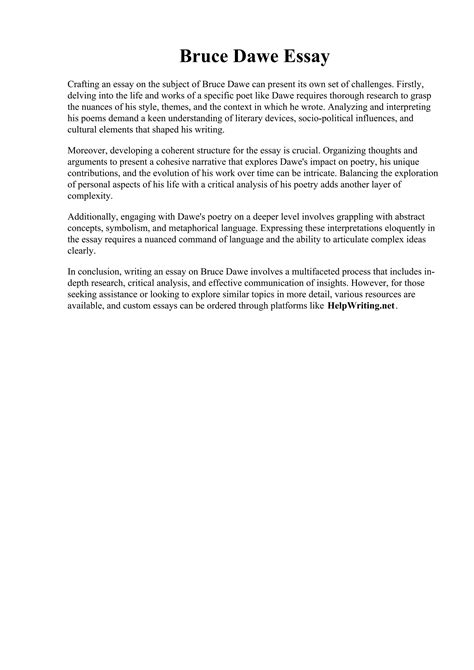 Bruce Dawe Essay | PDF