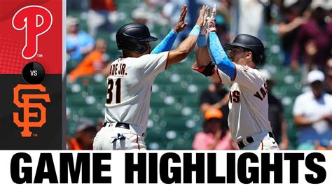 Phillies Vs Giants Game Highlights 62021 Mlb Highlights Youtube