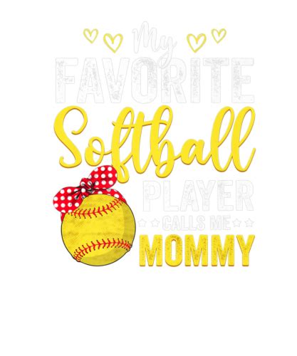 My Favorite Softball Player Calls Me Mommy Softbal Stickers