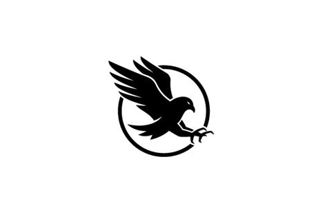 A Simple Falcon Logo / Icon Design Graphic by vectoreking · Creative ...