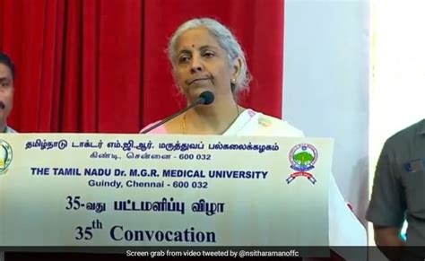 Nirmala Sitharaman Vouches For Tamil-Medium Education In Medical Courses