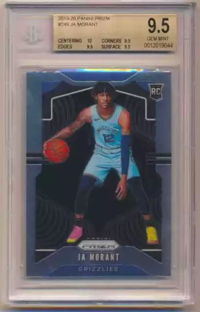 Base Panini Prizm Ja Morant Rc Bgs Eur Picclick It