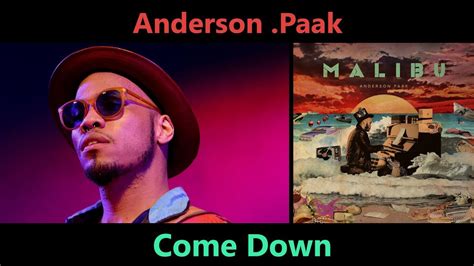 Anderson Paak The Free Nationals Come Down NPR Live YouTube