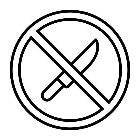 No Weapons vector icon 21728974 Vector Art at Vecteezy