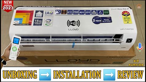 Lloyd Gls18v5fwcaq 2023 15 Ton 5star Wifi Expendable Inverter Ac Unboxing And Review Demo