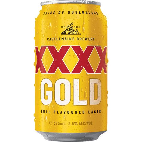 Calories In Xxxx Gold Mid Strength Lager Stubby Calcount