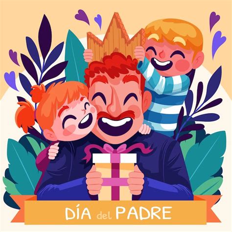 Ilustración Plana Para La Celebración Del Dia Del Padre Vector Gratis