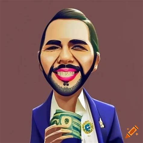 Image Of El Salvador S President With Money On Craiyon