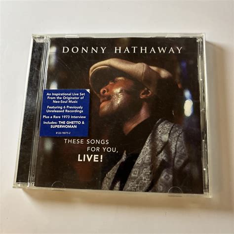 Donny Hathaway - These Songs for You, Live! (CD, 2004) – Retro Unit