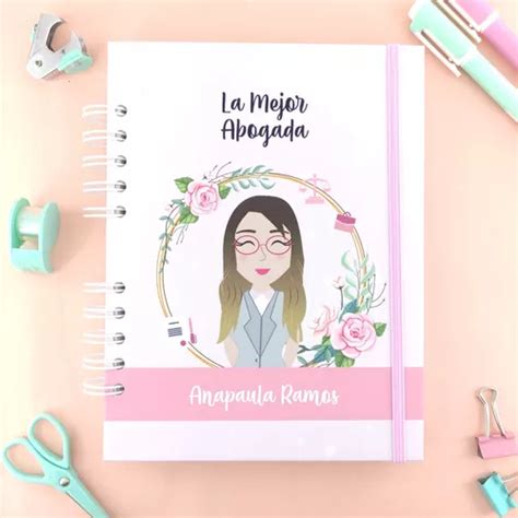 Agenda Planner Mujer Personalizada Abogada Cuotas Sin Interés