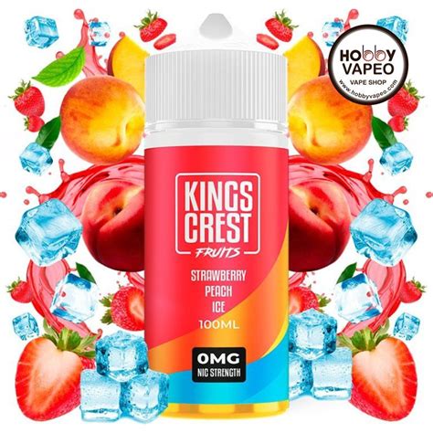 Strawberry Peach Ice Fruits Kings Crest 100ml Hobby Vapeo Online