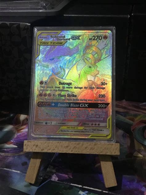 Pokemon Reshiram Charizard Gx Hyper Rare Unbroken Bonds